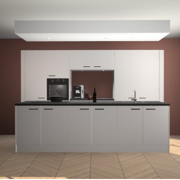 Zijdegrijze keuken Lodz 67644