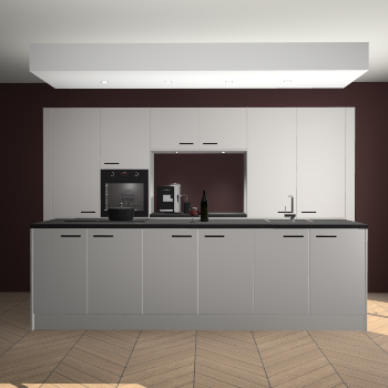 Zijdegrijze keuken Lodz 67645