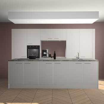 Zijdegrijze keuken Lodz 67647