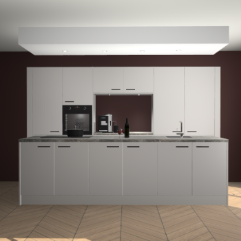 Zijdegrijze keuken Lodz 67652