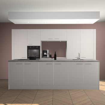 Zijdegrijze keuken Lodz 67689