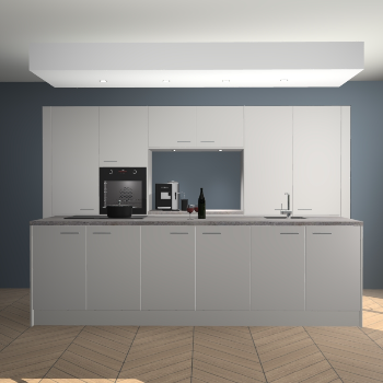 Zijdegrijze keuken Lodz 67692