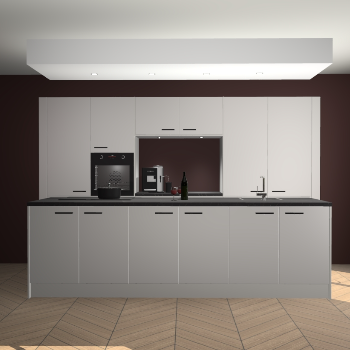 Zijdegrijze keuken Lodz 67724