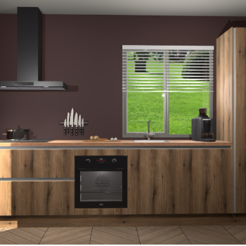 Goud Eiken greeploze keuken Antigua 43201