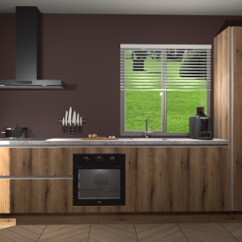 Goud Eiken greeploze keuken Antigua 43491