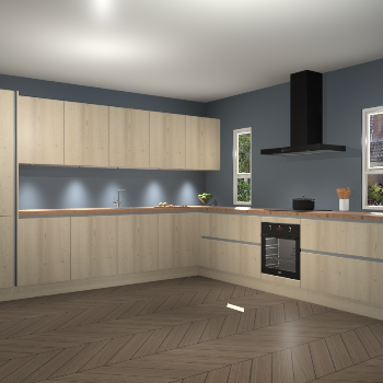 Vuren greeploze keuken Solola 87979