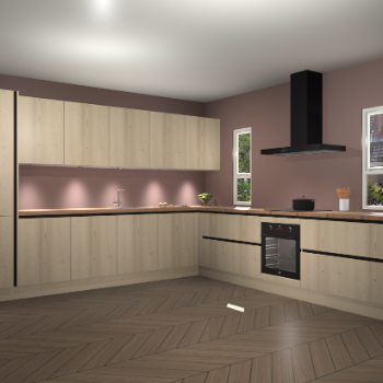 Vuren greeploze keuken Solola 87982