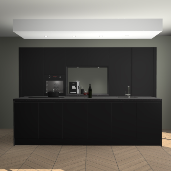 Zwarte greeploze keuken Lodz 68511