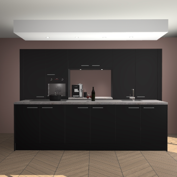 Zwarte keuken Lodz 68341