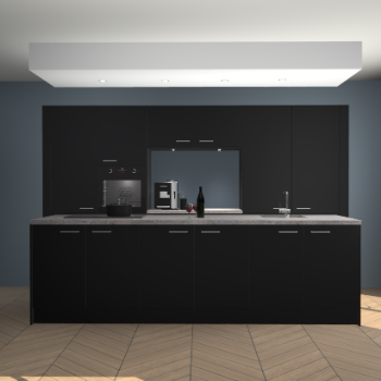 Zwarte keuken Lodz 68342