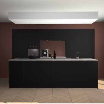 Zwarte keuken Lodz 68344