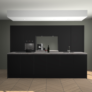 Zwarte greeploze keuken Lodz 68346