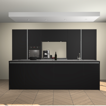 Zwarte greeploze keuken Lodz 41476