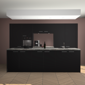 Zwarte keuken Lodz 68335