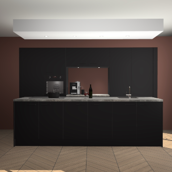 Zwarte keuken Lodz 68338