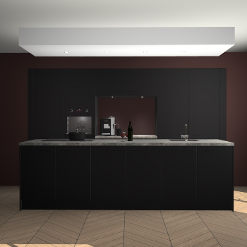 Zwarte keuken Lodz 68339