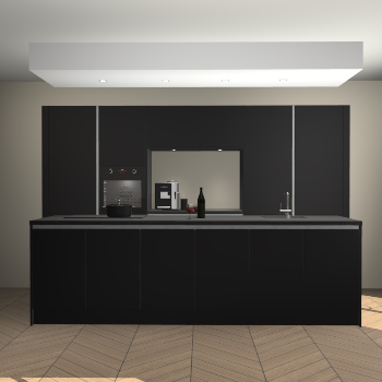 Zwarte greeploze keuken Lodz 68259