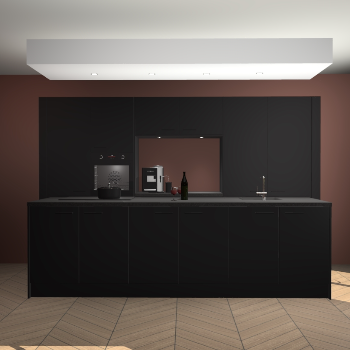 Zwarte keuken Lodz 68260