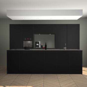 Zwarte greeploze keuken Lodz 68264