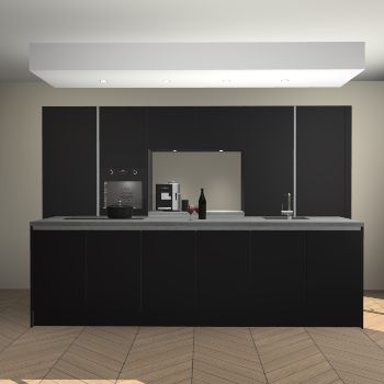 Zwarte greeploze keuken Lodz 68251