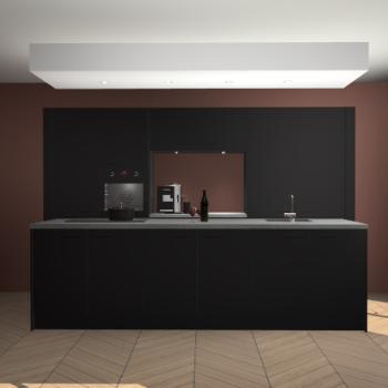 Zwarte keuken Lodz 68253