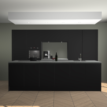 Zwarte greeploze keuken Lodz 68256