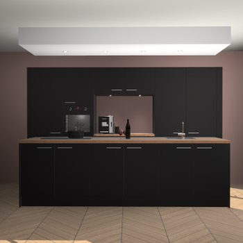 Zwarte keuken Lodz 68202