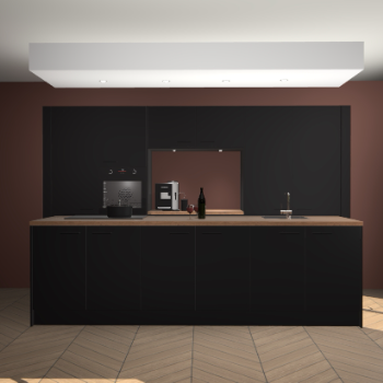 Zwarte keuken Lodz 68205