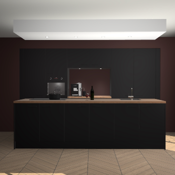 Zwarte keuken Lodz 68206