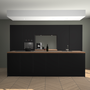 Zwarte greeploze keuken Lodz 68207