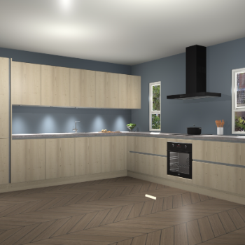 Vuren greeploze keuken Solola 88022