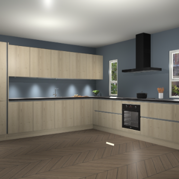 Vuren greeploze keuken Solola 88051