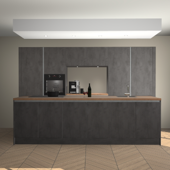 Beton Antraciet greeploze keuken Lodz 68874