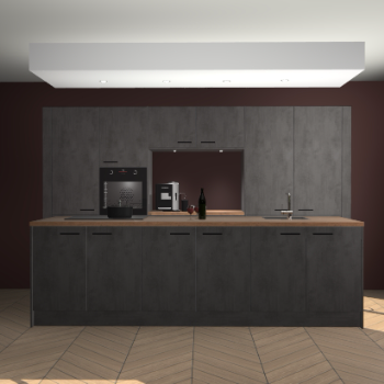 Beton Antraciet keuken Lodz 68876