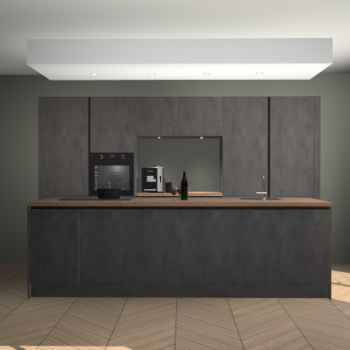 Beton Antraciet greeploze keuken Lodz 68877