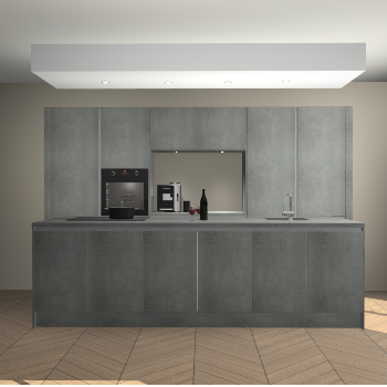 Beton Parelgrijs greeploze keuken Lodz 69108