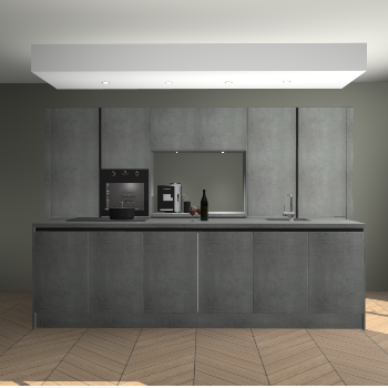 Beton Parelgrijs greeploze keuken Lodz 69111