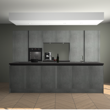 Beton Parelgrijs greeploze keuken Lodz 69118