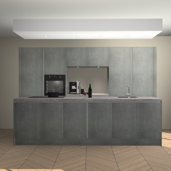 Beton Parelgrijs greeploze keuken Lodz 69168
