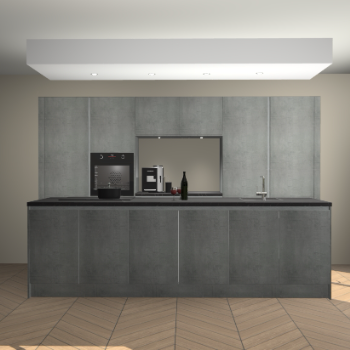 Beton Parelgrijs greeploze keuken Lodz 69196