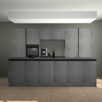 Beton Parelgrijs greeploze keuken Lodz 69199