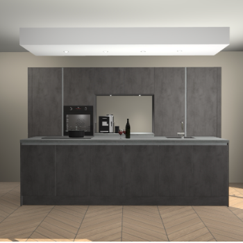 Beton Antraciet greeploze keuken Lodz 68900
