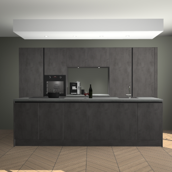 Beton Antraciet greeploze keuken Lodz 68960