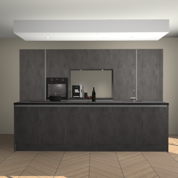 Beton Antraciet greeploze keuken Lodz 68906