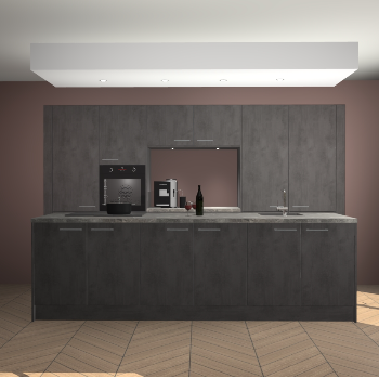 Beton Antraciet keuken Lodz 69010