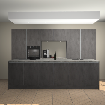 Beton Antraciet greeploze keuken Lodz 69012