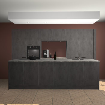 Beton Antraciet keuken Lodz 69013