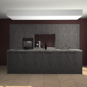 Beton Antraciet keuken Lodz 69014