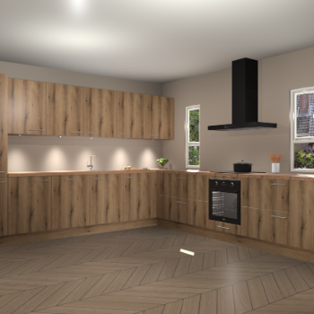 Goud Eiken keuken Solola 87057