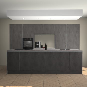 Beton Antraciet greeploze keuken Lodz 69018
